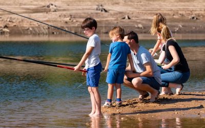 animation pêche en famille sur la retenue du Tordre