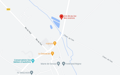 Fermeture du lac des Sources à Donzac
