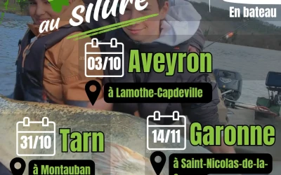 4×4 TOUR 2026 : le silure en embarcation débarque en Tarn-et-Garonne !